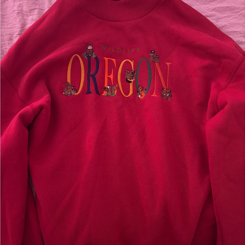Wildlife Oregon Red Sweatshirt